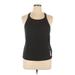 Adidas Active Tank Top: Black Polka Dots Activewear - Women's Size X-Large