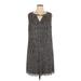 Beyond by Ashley Graham Casual Dress - Mini Keyhole Sleeveless: Gray Dresses - Women's Size 16