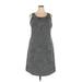 PrAna Casual Dress - A-Line: Gray Batik Dresses - Women's Size 3X