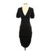 Nicole Miller Collection Casual Dress: Black Dresses - Women's Size P