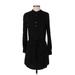 Lou & Grey Casual Dress - Shirtdress: Black Dresses - Women's Size X-Small