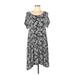 Old Navy Casual Dress: Gray Print Dresses - Women's Size Large