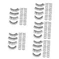 Housoutil 100 Pairs Eyelashes Long False Lashes Short Fake Eye Lashes Eyelash Strips Lashes with Color Lashes Strip Girl Extensions Eyelash Fake Lashes for Beginners Set Imitation Bulk