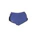 Under Armour Athletic Shorts: Blue Solid Activewear - Women's Size Medium