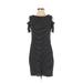 White House Black Market Casual Dress: Black Stripes Dresses - Women's Size X-Small