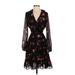 Nine West Casual Dress: Black Floral Dresses - Women's Size 4