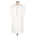 Lulus Casual Dress - Shift: White Print Dresses - Women's Size Medium