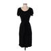 Talbots Casual Dress - Midi: Black Solid Dresses - Women's Size Small Petite