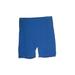 Giselle Apparel Athletic Shorts: Blue Color Block Activewear - Women's Size 0