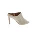 Calvin Klein Mule/Clog: Slide Stilleto Cocktail Party Ivory Shoes - Women's Size 6 - Open Toe