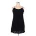 NANETTE Nanette Lepore Casual Dress - Shift Scoop Neck Sleeveless: Black Solid Dresses - Women's Size 14