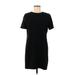 Babaton Casual Dress - Shift: Black Solid Dresses - Women's Size 6