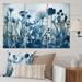 Design Art Wildflowers In Meadow Blue Vintage Botanical I - Flowers Wall Decor Set Canvas in White | 28 H x 36 W x 1 D in | Wayfair PT89865-3P