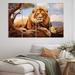 Dakota Fields Lion Savannah Majesty Oil II On Canvas 4 Pieces Print in Brown | Wayfair 0FA3A8E5F2644A2D91DD2B09667F8633