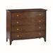 Oliver Home Furnishings Beau 4 - Drawer Dresser Wood in Brown | 34 H x 40 W x 18.25 D in | Wayfair 0901-20