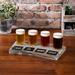Gracie Oaks 6 oz Glass Beer Flight Set Wood Tray Glass in Brown | 4.13 H x 13.18 W in | Wayfair FB3D0678605344DC95518CFCE1DA39F7
