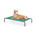 Tucker Murphy Pet™ Elevated Dog Bed Cooling Raised Dog Cot Indoor Outdoor Portable Pet Cot For Small Dogs Cats Polyester in Green | Wayfair