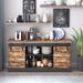 Gracie Oaks Heavy Duty Farmhouse Accent Cabinet, Rustic Metal in Brown | 27.9 H x 58 W x 15.7 D in | Wayfair 31B3A19E0FE4465AACB82867908DDF74