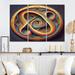 Bungalow Rose Circular Infinitiy Lemniscate In Retro Colors II 3 Pieces Canvas in White | 28 H x 36 W x 1 D in | Wayfair