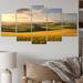 Gracie Oaks Washingtonn Yellow Prairies 5 Pieces Canvas in Green/Yellow | 32 H x 60 W x 1 D in | Wayfair 55EAD73729FB43019D36874C0028A0B4