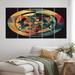 George Oliver The Great Mystery Vintage Mandala Illustration VI - Modern Geometric Canvas Art Print - 5 Equal Panels Canvas | Wayfair