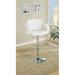 Ivy Bronx Keja Swivel Adjustable Height Stool Leather/Metal/Faux leather in White | 22 W x 20 D in | Wayfair 8220B22354C14C7C9C3D7FE62DF91B8E