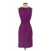 Kate Spade New York Casual Dress - Sheath: Purple Solid Dresses - Women's Size X-Small