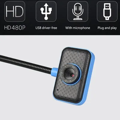 Caméra Web d'ordinateur haute définition pour bureau à domicile avec microphone à réduction bruit