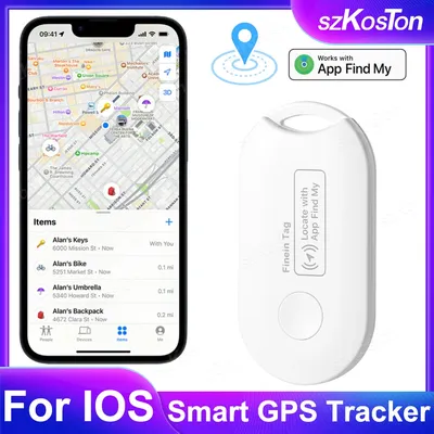 Traqueur GPS Intelligent Compatible Bluetooth pour Apple Find My Cesto Locate Card Wallet Bike