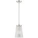 Savoy House Essentials Chantilly 8" Wide Polished Nickel 1-Light Penda