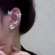 Clip Ohrringe Silber Farbe Metall Schmetterling Ohrclip ohne Piercing für Frauen funkelnden Zirkon