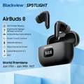 Black view Airbuds 8 Bluetooth 5 3 Headset Tws Wireless-Kopfhörer Touch-Control-Kopfhörer mit