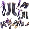 LOL KDA Stiefel Ahri Kaisa Evelynn Akali Cosplay Schuhe Männer UND Frauen Künstliche Leder Stiefel