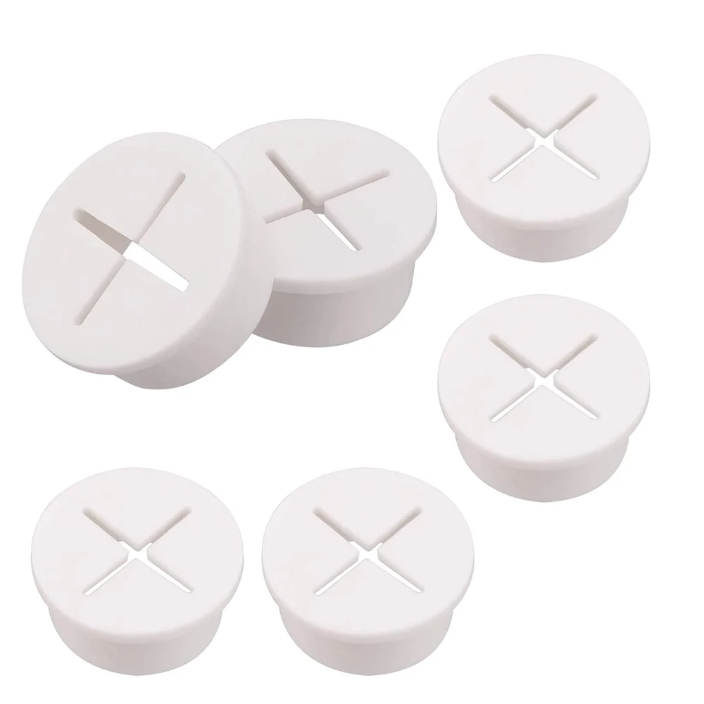 Flexible Silikon-Kabeltülle, Gummitüllen, Kabeldrahtlochabdeckung für Büro, Zuhause, Computertisch, Tisch, TV-Konsole, PC