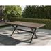 Mersin Rectangle Patio Table, Light Gray