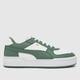 PUMA ca pro classic trainers in white & green