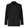 Miyake pieghettato uomo 2024 nuovo ufficio Blazer nero lusso abiti di alta moda parzialmente