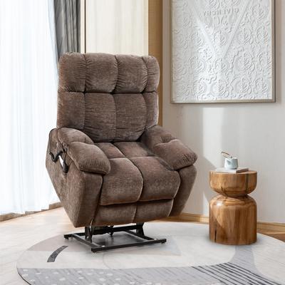 Brown Electric Power Lift Recliner Massage Chair, Infinite Position, Dual Motor