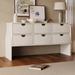 White Console Table Dresser Sofa Side Table with 6 Large Drawers