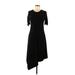 Topshop Casual Dress - Midi: Black Dresses - Women's Size 6