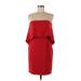 Jay Godfrey Cocktail Dress - Party Open Neckline Sleeveless: Red Solid Dresses - Women's Size 4