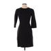 MM. LaFleur Casual Dress - Sheath: Black Solid Dresses - Women's Size 0