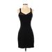 Express Casual Dress - Mini: Black Solid Dresses - Women's Size 4