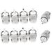 10Pcs Connector UHF Male PL259 Plug Solder RG58 RG142 LMR195 RG400 Cable Silver