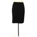 Le Suit Casual Skirt: Black Solid Bottoms - Women's Size 18