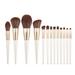 Beauty Clearance Under $15 13 Makeup Brushes Pearl White Set Loose Powder Brush Eyeshadow Brush Beauty Tool Multicolor