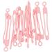 Wire Cable Tie Silicone Cord Wraps for Electrical Cords Organizers Snap Lock Ties 16 Pcs