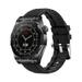 Smart Watch Steel Case Dual Band Compass Motion Record Bluetooth Talk Music Playback Magnetic Charging NFC Access Control Smart Split Screen IP68 Waterproof Watch Black