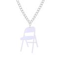 KIHOUT Folding Chair Necklace Chair Sports Necklace Campaign Chair Necklace Acrylic Backrest Small Chair Necklace