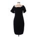 Trina Trina Turk Casual Dress - Sheath: Black Print Dresses - New - Women's Size 8
